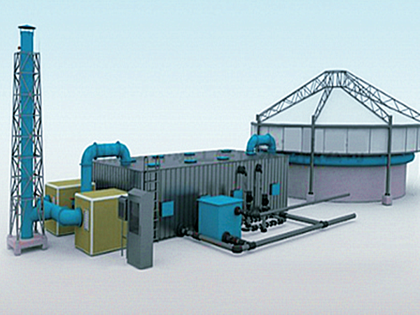 污水生物除臭設備工藝圖